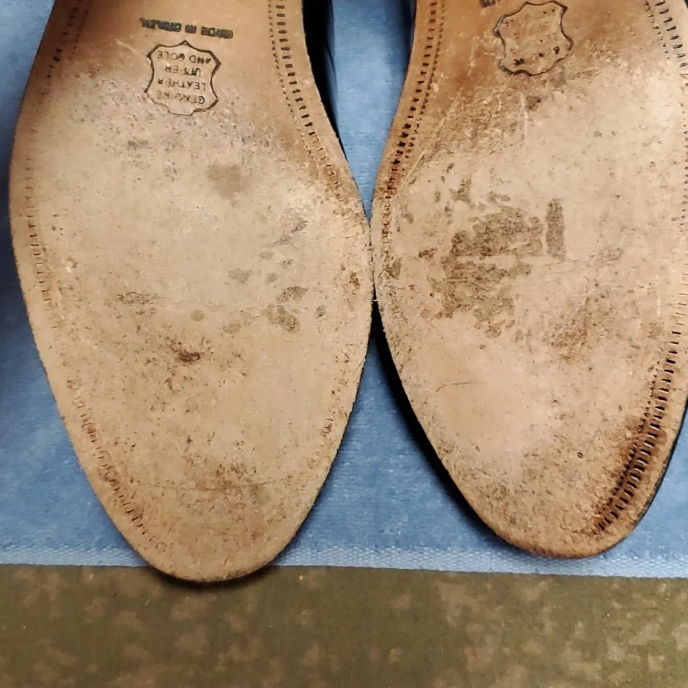 11M Men's Stacy Adams Black Leather Shoes